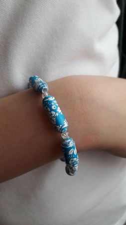 PAPER BEAD PB 42  - FLOWERS, FLORAL by BECCY WILTON