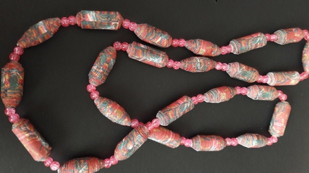 PAPER BEAD PB 51  - RAINBOW WILD COLORS by BECCY WILTON