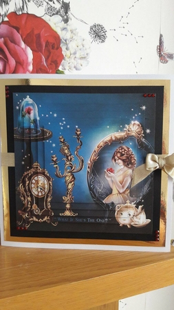 Fairy Tales - The Enchanted Rose - Tale As Old As Time 10 - Pyrimage/Pyramid + Insert & Tag by BECCY WILTON
