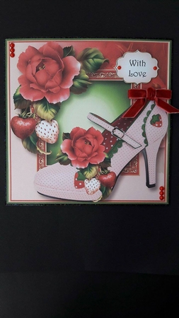 The Strawberry Shoe 8x8 by BECCY WILTON