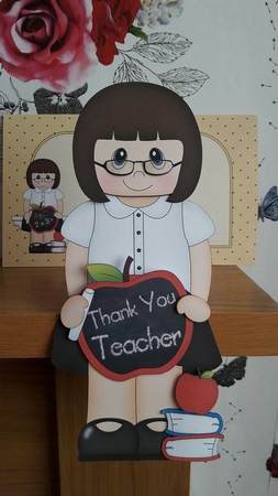 3D On the Shelf Card Kit - Miss Hughes the Teacher by BECCY WILTON