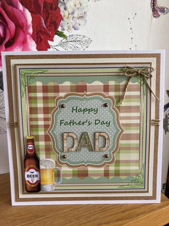 Happy Fathers Day Topper 4 by BECCY WILTON