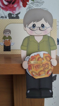 3D On the Shelf Card Kit - Dennis is the Worlds Best Dad by BECCY WILTON