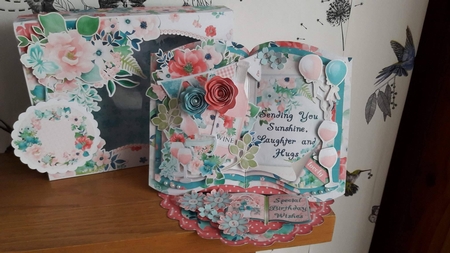 Summer Days - Open Book Easel Card & Box Kit by BECCY WILTON