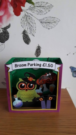 3D Halloween Diorama Shadow Box Card Mini Kit  - Owlbert Owl by BECCY WILTON