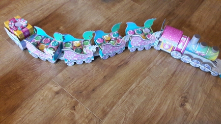 Rainbow Fantasy Express 3d Advent Train Kit by BECCY WILTON