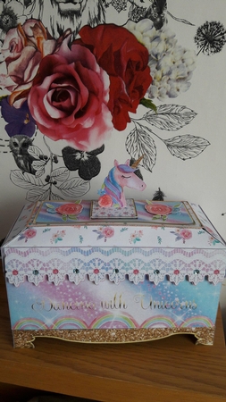 Dancing with Unicorns Treasure Box by BECCY WILTON