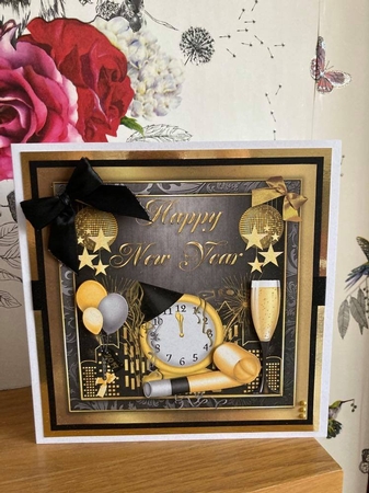 8x8 Happy New Year Mini Kit  by BECCY WILTON