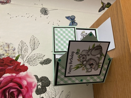 Koala Mothers Day Dutch Door Sideways Fold Card by BECCY WILTON