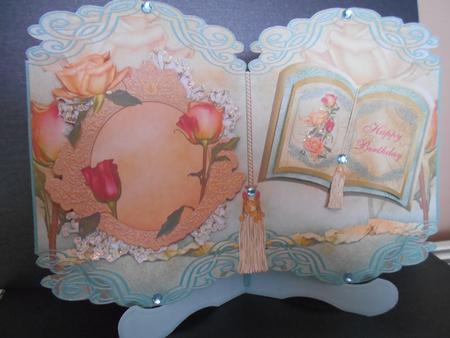 Joyful Roses Bookplate Card & Stand Mini Kit by BECCY WILTON