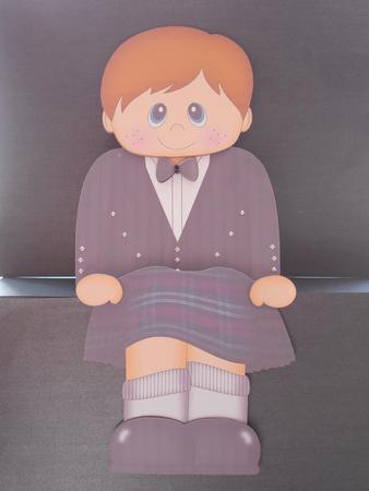 3D on the Shelf Card Kit - Little Scotsman Adrian in Kilt by BECCY WILTON