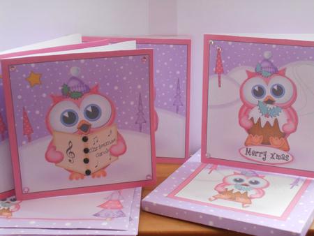 Christmas Owls Cards in a Box Bumper Kit by BECCY WILTON
