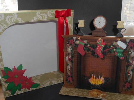 3D Festive Fireplace with Secret Greeting Card by BECCY WILTON