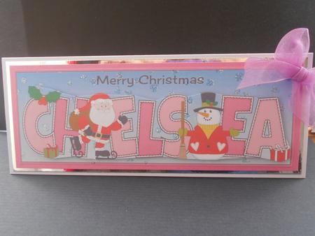 Santa & Snowman Chelsea Large Dl 2 by BECCY WILTON