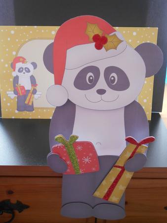 3D on the Shelf Card Kit - Christmas Panda Chi Chi by BECCY WILTON