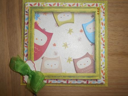 Cardtopper 5 Owls 678 by BECCY WILTON