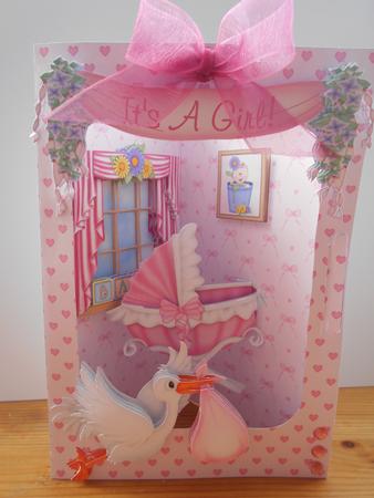 3D Corner Cards Kit - It's a Girl! by BECCY WILTON