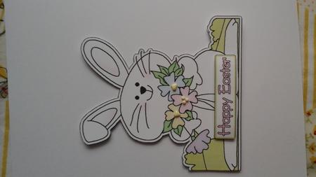 Little Bunny Shaped Card by BECCY WILTON