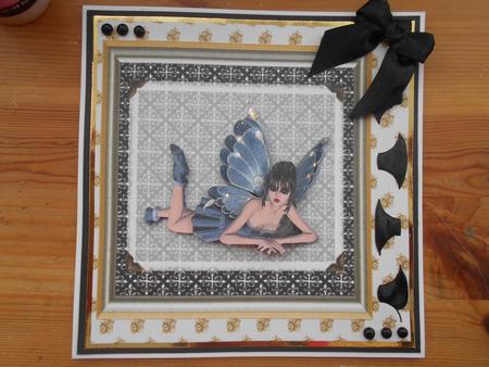 Dark Fairy Goth Card by BECCY WILTON
