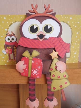3D on the Shelf Card Kit - Christmas Little Hoot Owl by BECCY WILTON