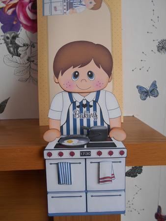 3D on the Shelf Card Kit - Cute Little Cook Gregg by BECCY WILTON