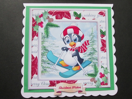 Ski-ing Penguin by BELINDA ABRAHAM