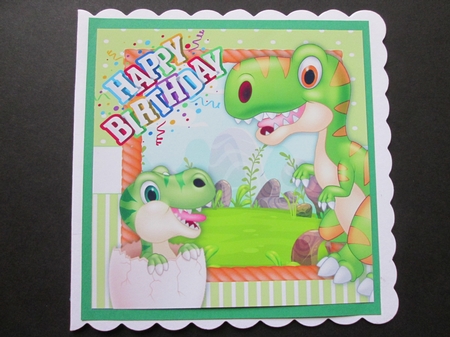 Dinosaur Birthday Party 1 8x8 by BELINDA ABRAHAM