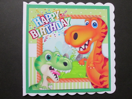 Dinosaur Birthday Party 3  8x8 by BELINDA ABRAHAM
