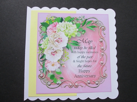 Anniversary Quote and Pink Flowers by BELINDA ABRAHAM
