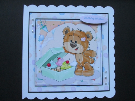 8 Sweet teddys Card fronts by BELINDA ABRAHAM