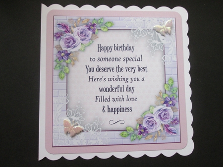 Birthday Wishes and Lilac Roses  by BELINDA ABRAHAM