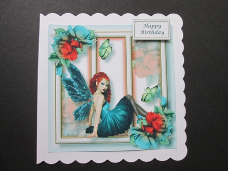 Fabulous Fairy - Ginger & Blue 8x8 by BELINDA ABRAHAM
