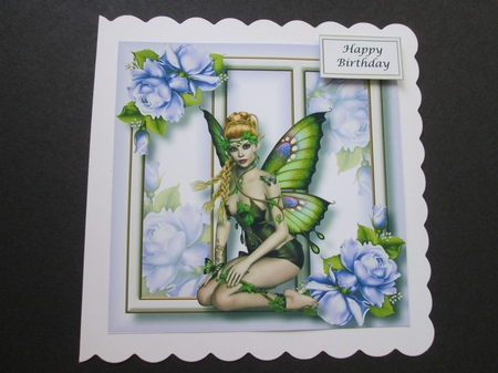 Fabulous Fairy - Purple 8x8 by BELINDA ABRAHAM