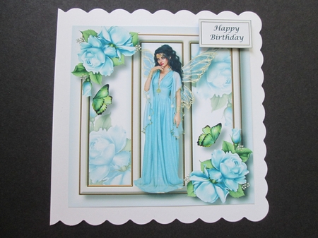 Fabulous Fairy - Powder Blue 8x8 by BELINDA ABRAHAM