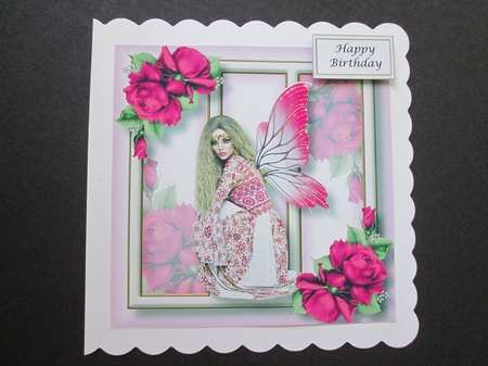 Fabulous Fairy - Pink 8x8 by BELINDA ABRAHAM