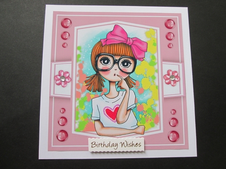 4, Card Fronts , Birthday Girl by BELINDA ABRAHAM