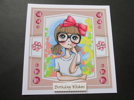 4, Card Fronts , Birthday Girl by BELINDA ABRAHAM