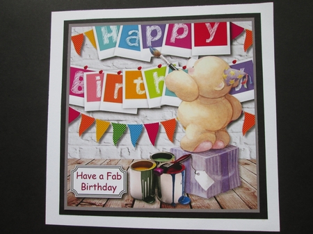 Forever friends bear painting birthday by BELINDA ABRAHAM