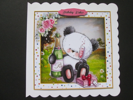 4, Gorgeous Panda Birthday Sheets by BELINDA ABRAHAM