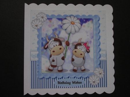 6 , Lovely 6x6 Cool Daisy Animal Cards  by BELINDA ABRAHAM