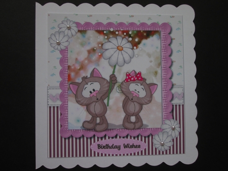 6 , Lovely 6x6 Cool Daisy Animal Cards  by BELINDA ABRAHAM