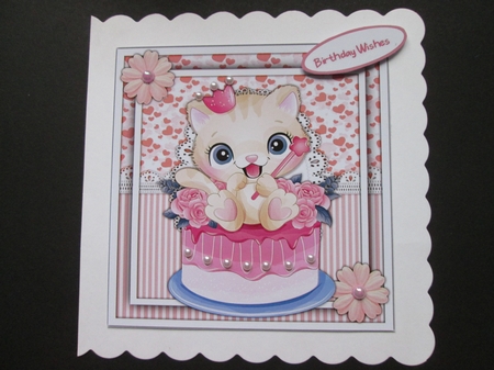 4, Beautiful  7x7 Cards Little Kittys  by BELINDA ABRAHAM