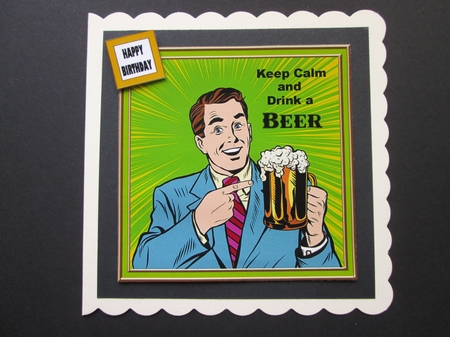 KEEP CALM DRINK BEER by BELINDA ABRAHAM