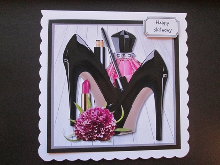 Shoes and Perfume Birthday or Mothers Day by BELINDA ABRAHAM