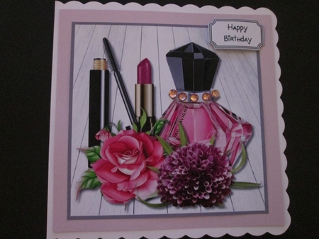 Perfume and Flowers Birthday or Mothers Day by BELINDA ABRAHAM