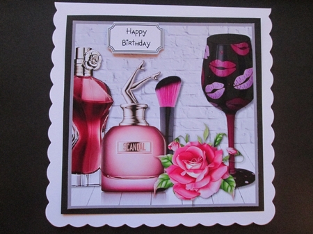 Perfume and Wine Birthday or Mothers Day by BELINDA ABRAHAM