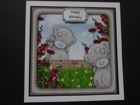 Tatty Teddy Birthday or Mothers Day card topper by BELINDA ABRAHAM