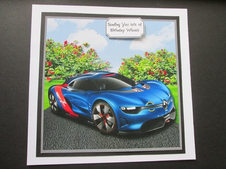Sports car Birthday or Fathers Day by BELINDA ABRAHAM
