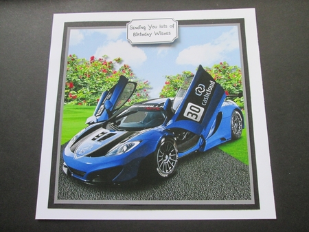 Sports car Birthday or Fathers Day by BELINDA ABRAHAM