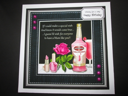 Mum Birthday or Mothers Day in Pink by BELINDA ABRAHAM